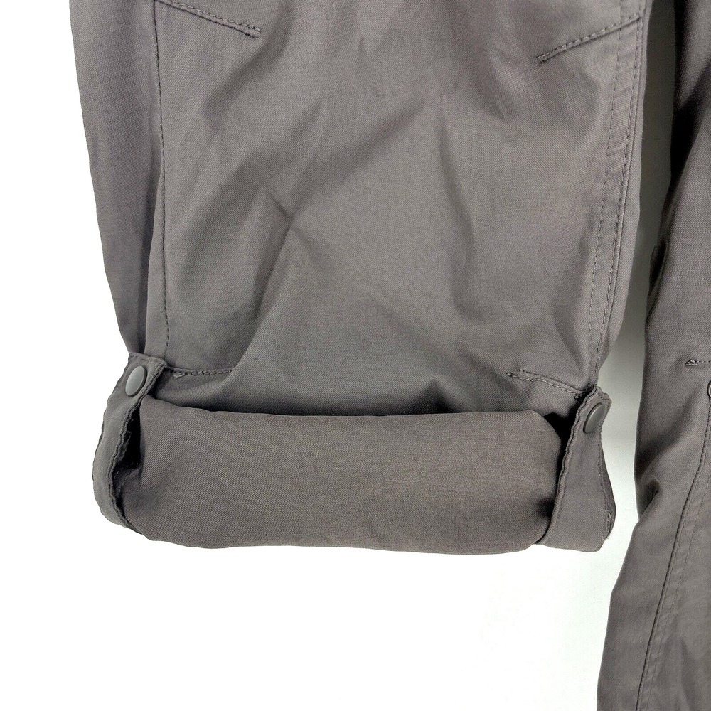 Prana Halle Convertible Pants 12 Gray Hiking Stretchy Pockets Capris Outdoors - Picture 8 of 15